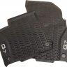 Genuine New 2-Pc Front All-Weather Floor Mats Black Audi 4M1061221C041 VAG OEM