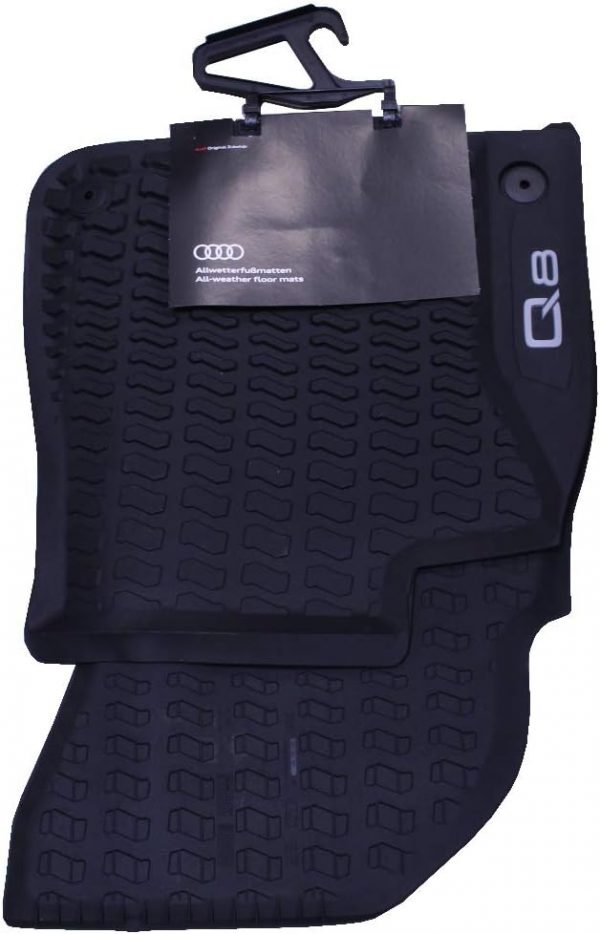 Genuine New 2-Pc Front All-Weather Floor Mats Black Audi 4M8061501041 VAG OEM