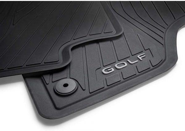 Genuine New 4-Pc All-Weather Rubber Floor Mat Black VW 5H906150082V VAG OEM