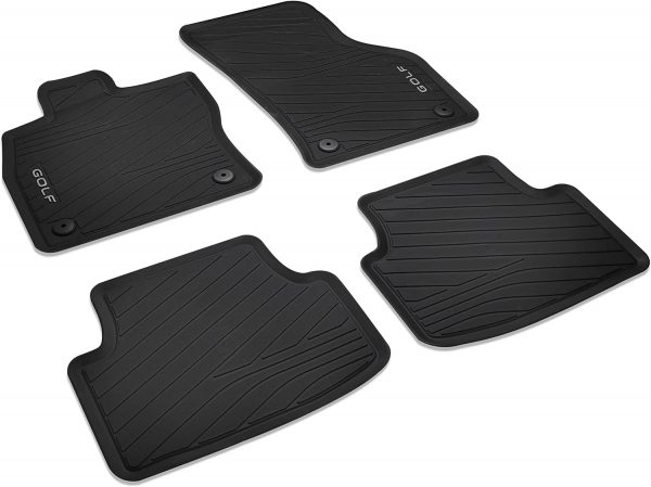 Genuine New 4-Pc All-Weather Rubber Floor Mat Black VW 5H9061500A82V VAG OEM