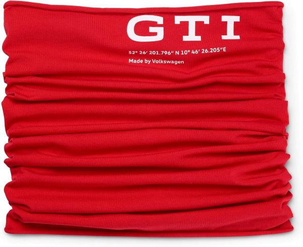 Genuine New VW Multi-Functional Scarf Red with GTI Logo 5HV084303A645 VAG OEM