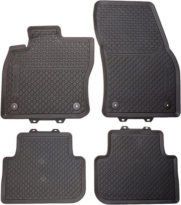 Genuine New 4-Pc All-Weather Rubber Floor Mats Set VW 5NB06150082V VAG OEM