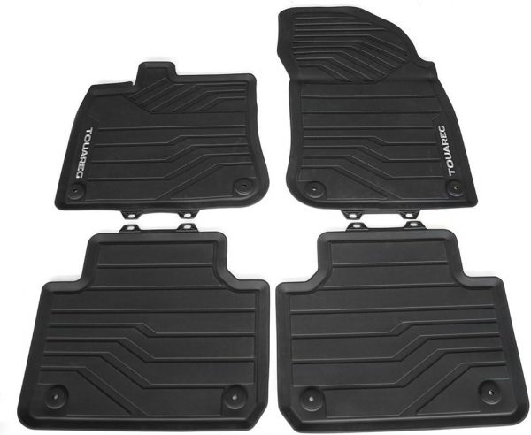 Genuine New 4-Pc All-Weather Rubber Floor Mats Volkswagen 76106150082V VAG OEM