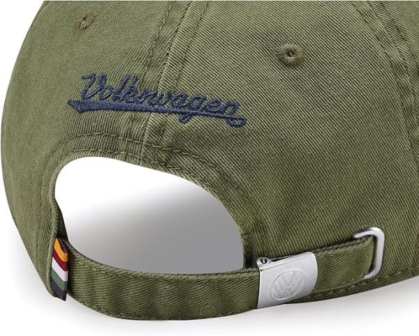 Genuine New VW “Time To Get Out” Baseball Cap Olive Green 7E9084300A VAG OEM