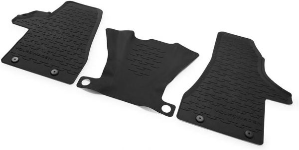 Genuine New 3-Pc All-Weather Rubber Floor Mats Set VW 7H1061500D82V VAG OEM