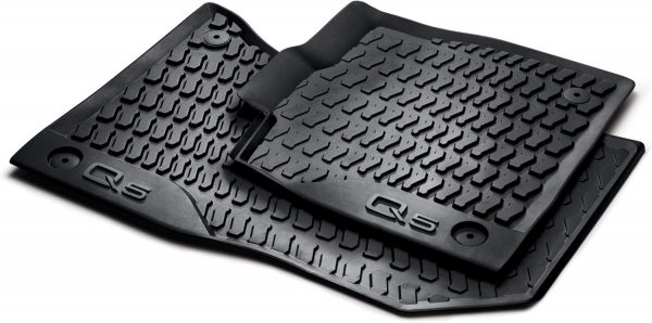 Genuine New 2-Pc Front All-Weather Rubber Floor Mats Audi 80B061501041 VAG OEM