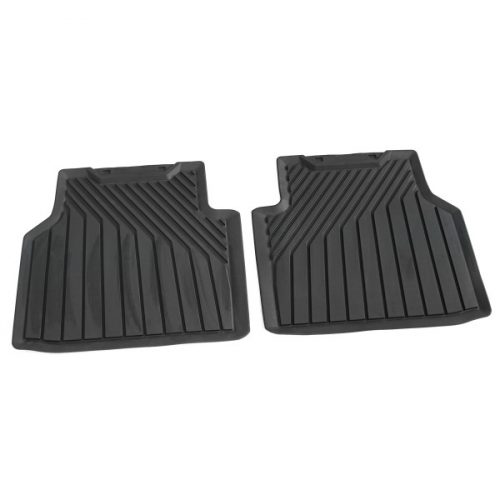 Genuine New 2-Pc All-Weather Rear Rubber Floor Mats Audi 89A061511041 VAG OEM