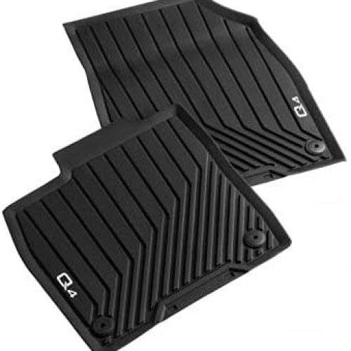 Genuine New 2-Pc Front All-Weather Rubber Floor Mats Audi 89B061501041 VAG OEM