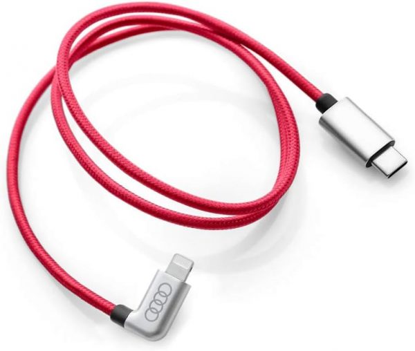 Genuine New Audi USB Type-C Charging Cable Red 8S0051435K VAG OEM