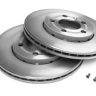 Genuine New Front Vented Disc Brake Set 338X30MM Audi 8W0615301AB VAG OEM