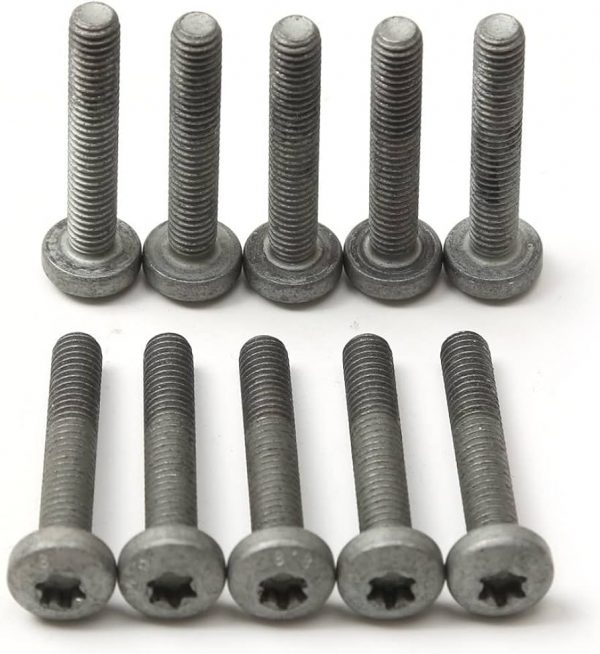 10X Genuine New Round Head Screw M6X35 Audi VW Seat Skoda N10554005 VAG OEM