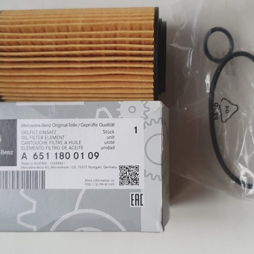 Mercedes Benz Oil Filter Element A6511800109 Genuine New