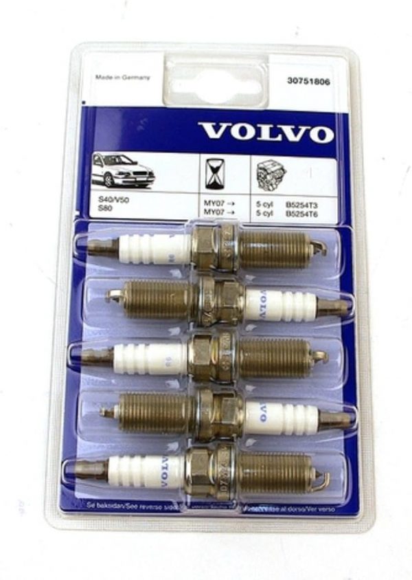 Volvo Spark Plug Set B5254T3/T6 30751806 Genuine New