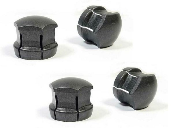 Volvo Wheel Lock Caps Set of 4 Tech Gray Matte Color 31664348 Genuine New