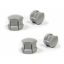 Volvo Wheel Lock Caps Set of 4 Silver Color 31664349 Genuine New