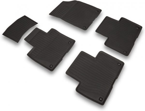 Volvo Rubber mat set XC90 (16-), 5 seats, Charcoal Solid 32338449 Genuine New