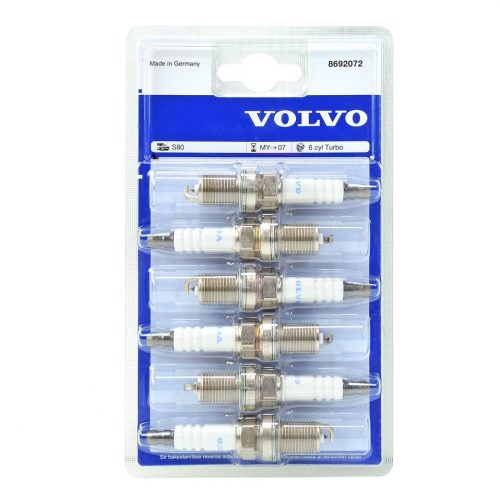 Volvo Spark Plug Set 6 cyl Turbo 8692072 Genuine New