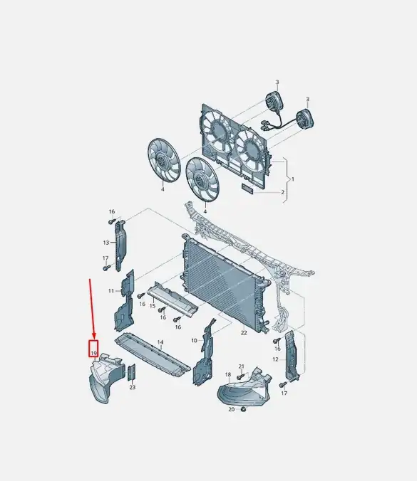 New Volkswagen Audi air control 4G8121674B Genuine OEM New Volkswagen Audi air control 4G8121674B Genuine OEM
