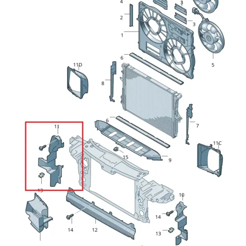 New Volkswagen Audi air control 4L0121284G Genuine OEM