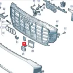 New Volkswagen Audi bar 4M88079683FZ Genuine OEM
