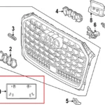 New Volkswagen Audi holder 4N0807287A9B9 Genuine OEM