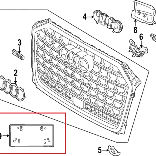 New Volkswagen Audi holder 4N0807287A9B9 Genuine OEM