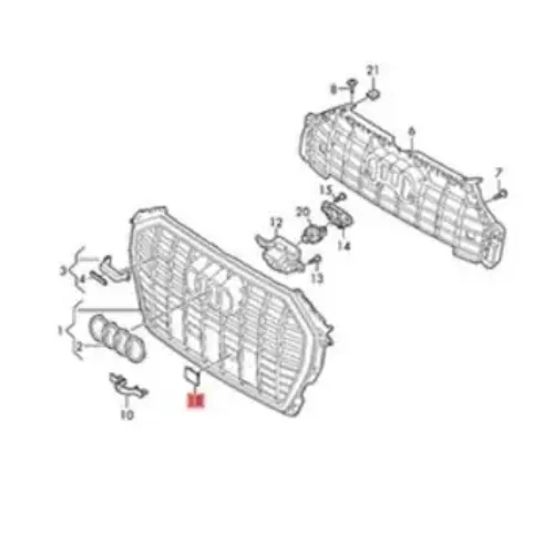 New Volkswagen Audi lid 83A807848RN4 Genuine OEM