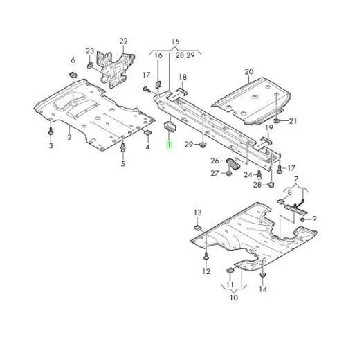 New Volkswagen Audi Jack Pad 85H802845A Genuine OEM
