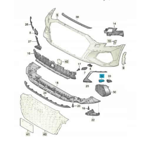 New Volkswagen Audi lid 8Y0919397A Genuine OEM