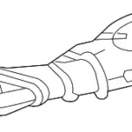 New Jaguar air hose T4A7202 Genuine OEM